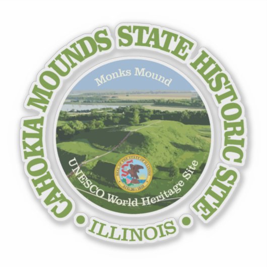 Cahokia Mounds SHS Sticker (Voorkant)