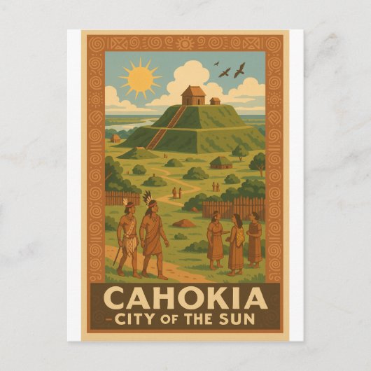 Cahokia – Oude stad van de heuvels Briefkaart (Voorkant)