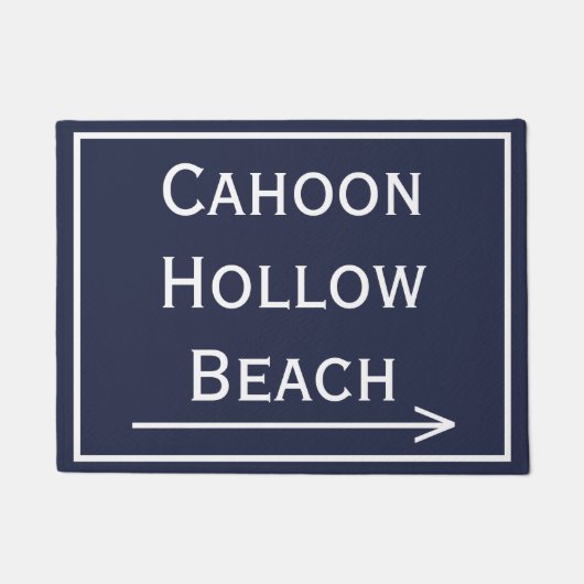 Cahoon Hollow Beach Wellfleet MA Doormat Deurmat (Voorkant)