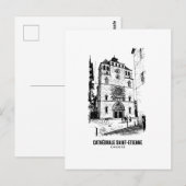 Cahors  Cathedrale SaintEtienne  Affiche Art Sacre Briefkaart (Voorkant / Achterkant)