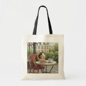 Cailico cavia die croissant eet tote bag (Voorkant)