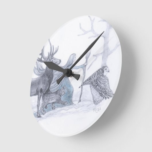 Cailleach Goddess van Winter Ronde Klok (Hoek)