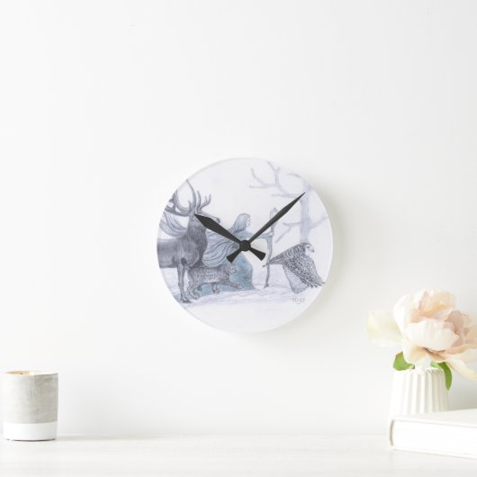 Cailleach Goddess van Winter Ronde Klok (Huis)