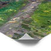 Caillebotte - Allee uit de villa van bloemen op .. Poster (Hoek)