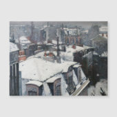 Caillebotte - Daken in de Sneeuw Magnetische Kaart (Voorkant)