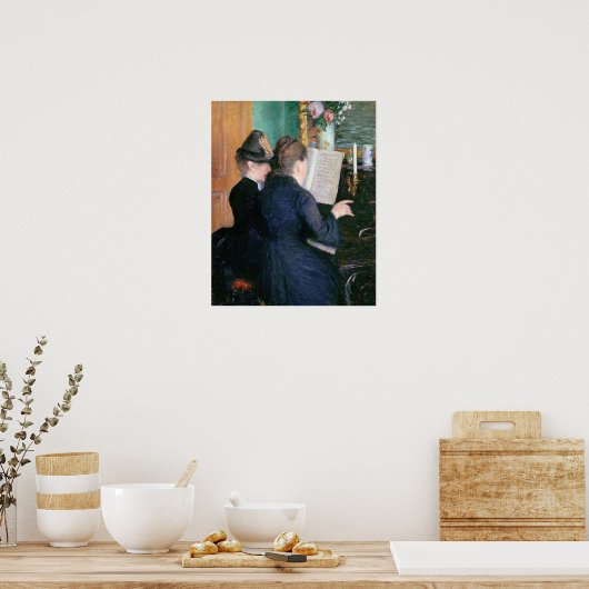 Caillebotte - De Piano Lesson Poster (Keuken)