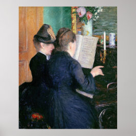 Caillebotte - De Piano Lesson Poster