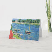 Caillebotte - De Seine bij Argenteuil, Aangemeerde Kaart (Voorkant)