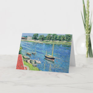 Caillebotte - De Seine bij Argenteuil, Aangemeerde Kaart