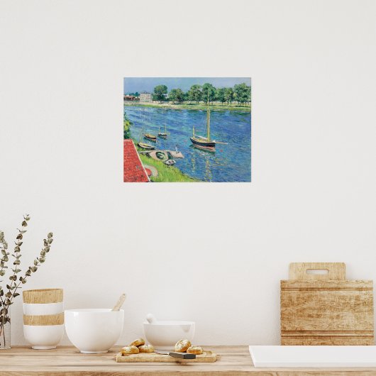Caillebotte - de Seine in Argenteuil. Boats Poster (Keuken)