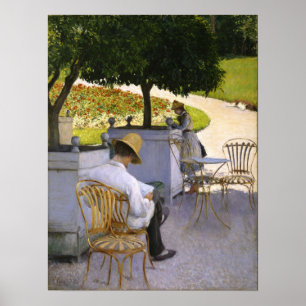 Caillebotte - De Sinaasappelbomen Poster