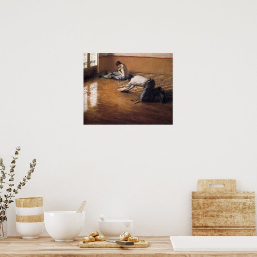 Caillebotte - Floor-Scrapers 1876 Poster (Keuken)