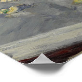 Caillebotte - gele rozen in een vaas 1882 poster (Hoek)