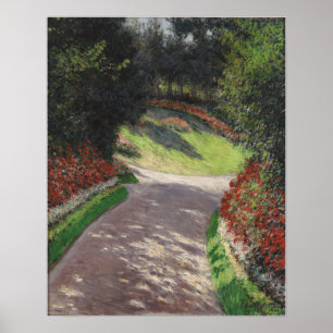 Caillebotte - Het pad in de tuin Poster