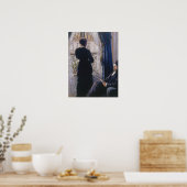 Caillebotte - Interieur Vrouw Bij Het Raam Poster (Keuken)