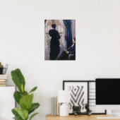 Caillebotte - Interieur Vrouw Bij Het Raam Poster (Thuiskantoor)
