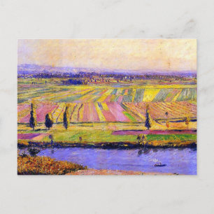 Caillebotte La Plaine de Gennevilliers Briefkaart