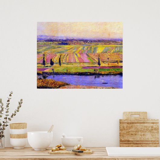 Caillebotte La Plaine de Gennevilliers Poster (Keuken)