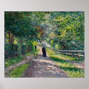 Caillebotte - Laan bij de Villa van de Bloemen te Poster