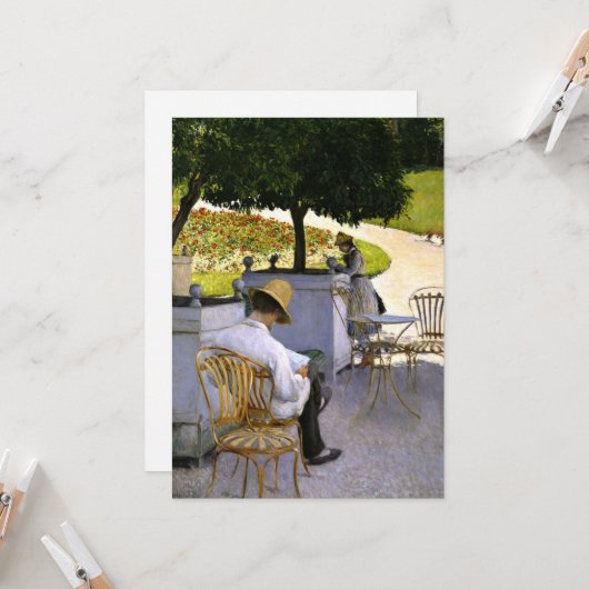 Caillebotte - Les Orangers Kaart (Voorkant / Achterkant in situ)