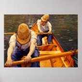 Caillebotte - Oarsmen, populair schilderij, Poster (Voorkant)