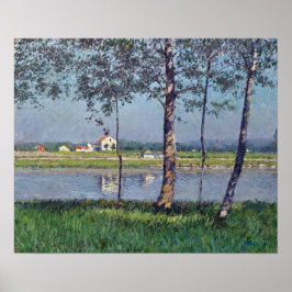 Caillebotte - Oever van de Seine bij Gennevilliers Poster