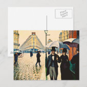 Caillebotte - Parijs op een regenachtige dag Briefkaart (Voorkant / Achterkant)