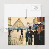 Caillebotte - Parijs op een regenachtige dag Briefkaart (Voorkant / Achterkant)