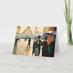 Caillebotte - Parijs op een regenachtige dag, Kaart