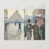 Caillebotte Paris street bij regenachtig weer CC07 Briefkaart (Voorkant)