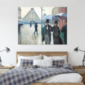 Caillebotte Paris Street Rainy Day Painting Canvas Afdruk (Insitu (Slaapkamer))