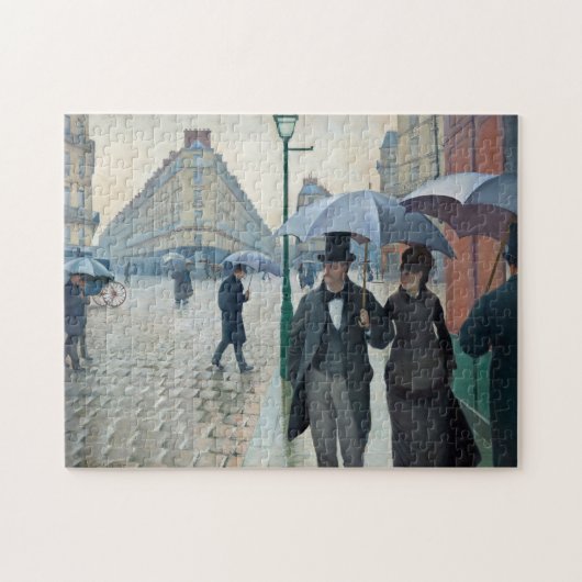 Caillebotte Paris Street Rainy Day Painting Legpuzzel (Horizontaal)