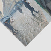 Caillebotte Paris Street Rainy Day Painting Tissuepapier (Detail)