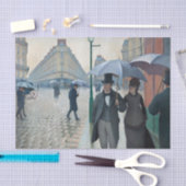 Caillebotte Paris Street Rainy Day Painting Tissuepapier (Craft)