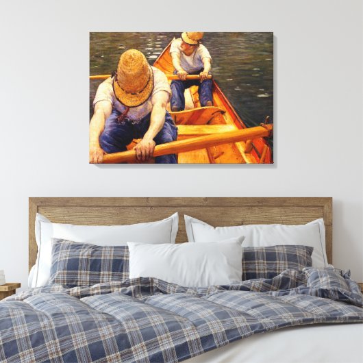 Caillebotte - roeiers canvas afdruk (Insitu (Slaapkamer))