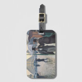 Caillebotte Rue de Paris, temps de pluie Bagagelabel (Voorkant (verticaal))