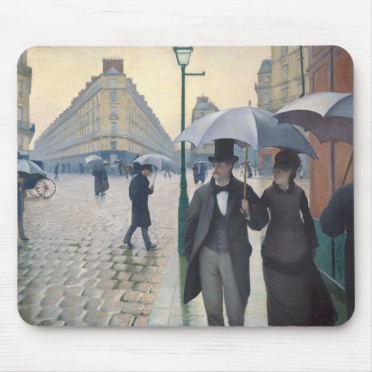 Caillebotte Rue de Paris, temps de pluie Muismat (Voorkant)