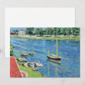 Caillebotte - Seine at Argenteuil, Boats at anchor Kaart (Voorkant / Achterkant)