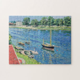 Caillebotte - Seine at Argenteuil, Boats at anchor Legpuzzel