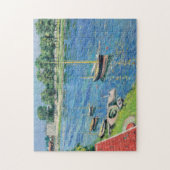 Caillebotte - Seine at Argenteuil, Boats at anchor Legpuzzel (Verticaal)