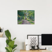 Caillebotte - Steeg vanuit de Villa Van Bloemen Poster (Thuiskantoor)