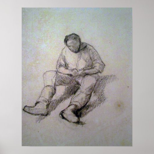 Caillebotte - Studie Poster (Voorkant)