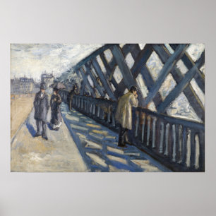 Caillebotte - Studie voor de brug van Europa Poster