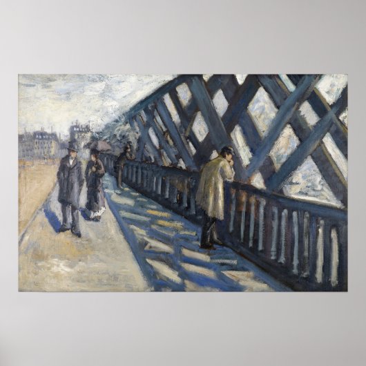 Caillebotte - Studie voor de brug van Europa Poster (Voorkant)