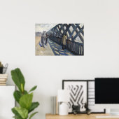 Caillebotte - Studie voor de brug van Europa Poster (Thuiskantoor)