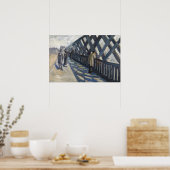 Caillebotte - Studie voor de brug van Europa Poster (Keuken)