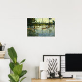 Caillebotte - Varen op de Yerres Poster (Thuiskantoor)