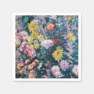 Caillebotte - Witte en Gele Chrysanten Servet