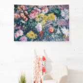 Caillebotte - Witte en Gele Chrysanten Spandoek (Insitu)