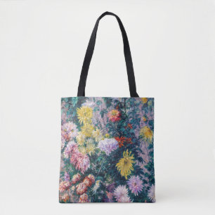 Caillebotte - Witte en Gele Chrysanten Tote Bag